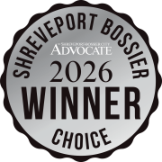 Shreveport Bossier Award 2026 Winner Badge - The Shreveport-Bossier City Advocate Winner's Choice Seal.